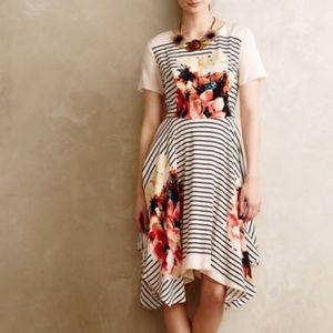 Anthropologie Multi-print Spring Dress